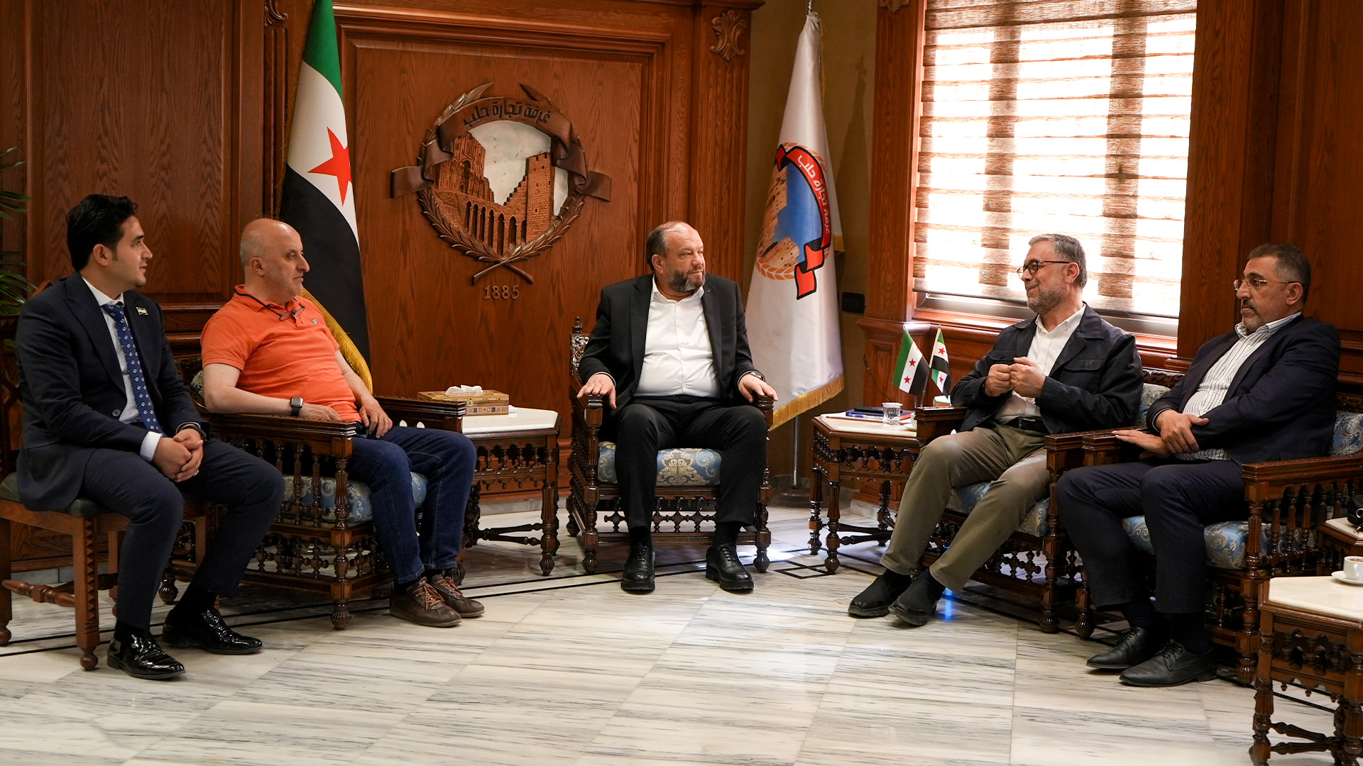 Bülbülzade Derneğinden Halep Ticaret Odası Başkanı Muhammed Said Şeyhkâr'a Ziyaret