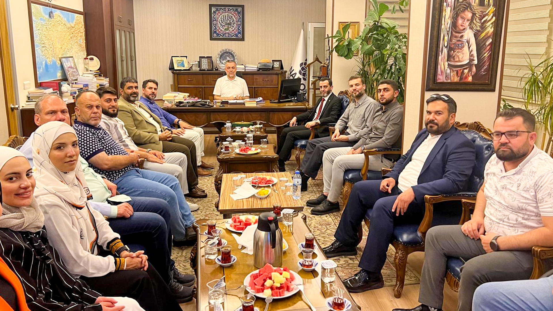 Şam Valisi Yardımcısı Musab Badawi’den Vakfımıza Ziyaret